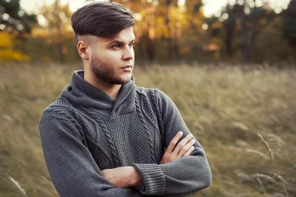 Young handsome hipster man — Stock Photo, Image