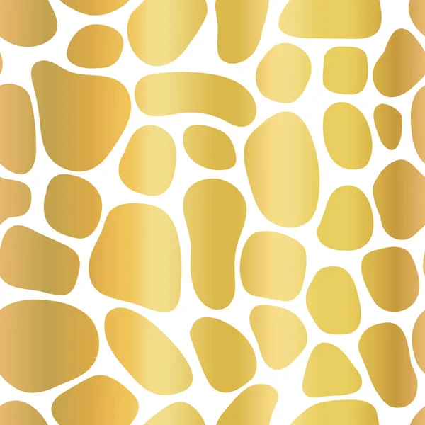 Płynny wzór abstrakcyjny organiczne złote kształty folii Terrazzo stylu mozaiki. Metalowe złote geometryczne tło powtarzające. Nowoczesne elementy kolażu tło logiczne. Elegancki wystrój, opakowanie . — Wektor stockowy