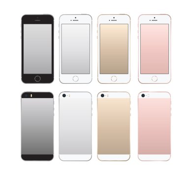 Gerçekçi smartphone iphone Se stil mockup.