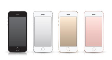Gerçekçi smartphone iphone Se stil mockup.