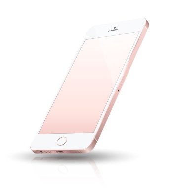 Gerçekçi smartphone iphone Se stil mockup.