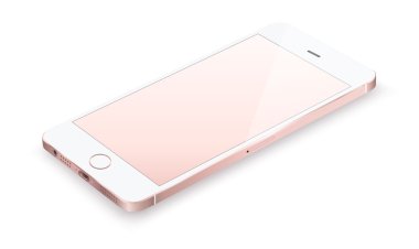 Gerçekçi smartphone iphone tarzı mockup. 