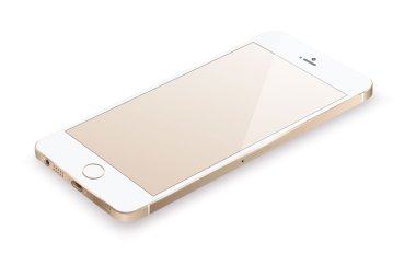 Gerçekçi smartphone iphone tarzı mockup.