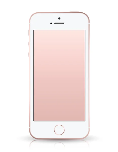 Smartphone realista mockup estilo iPhone SE . — Vector de stock