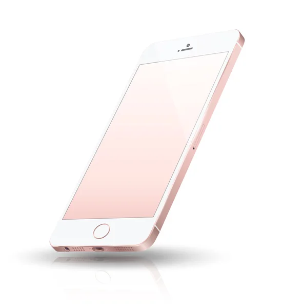 Mockup de estilo iPhone SE smartphone realista . — Vetor de Stock