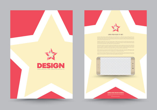Cover annual report Leaflet Brochure Flyer template A4 size design