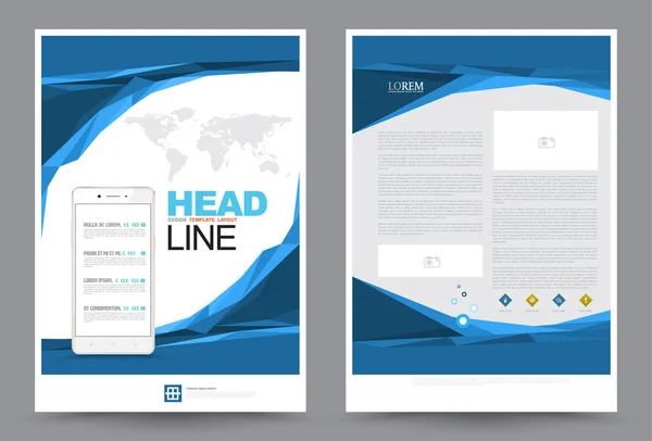 Обкладинка щорічного звіту Leaflet Brochure Flyer шаблон дизайну розміру A4 — стоковий вектор