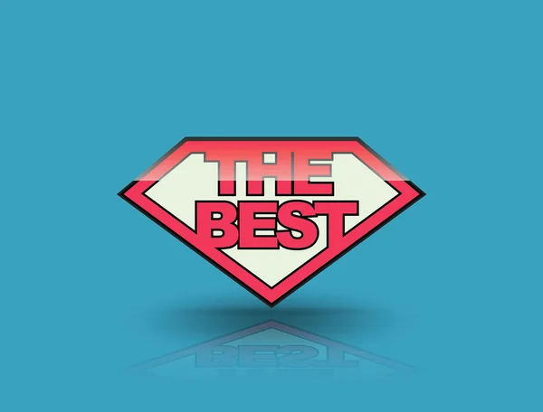 De beste badge tag banner Shield stijl. — Stockvector