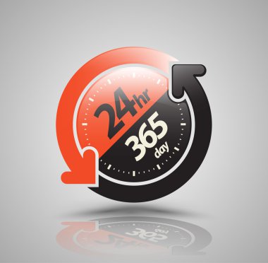 24 Saat 7 gün hizmet afiş