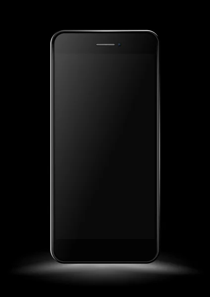 Negro Smartphone mockup. Ilustración vectorial . — Archivo Imágenes Vectoriales