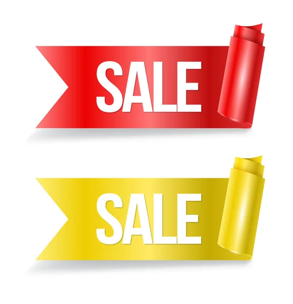 Menyfliksområdet försäljning banner rött och gult. Vektorillustration. — Stock vektor
