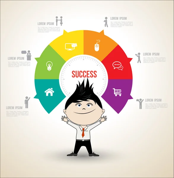 Infographic şablonu ve işletme kavramı