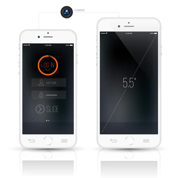 yeni smartphone gerçekçi mockup.