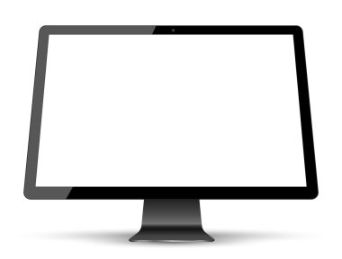 monitör bilgisayar mockup gerçekçi