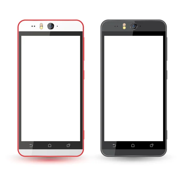 Telefones inteligentes em duas cores —  Vetores de Stock