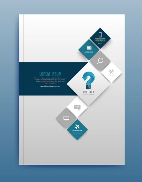 Brochure template ontwerp — Stockvector