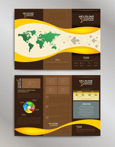 Modèles de conception de couverture de brochure. Flyer abstrait milieux modernes . — Image vectorielle