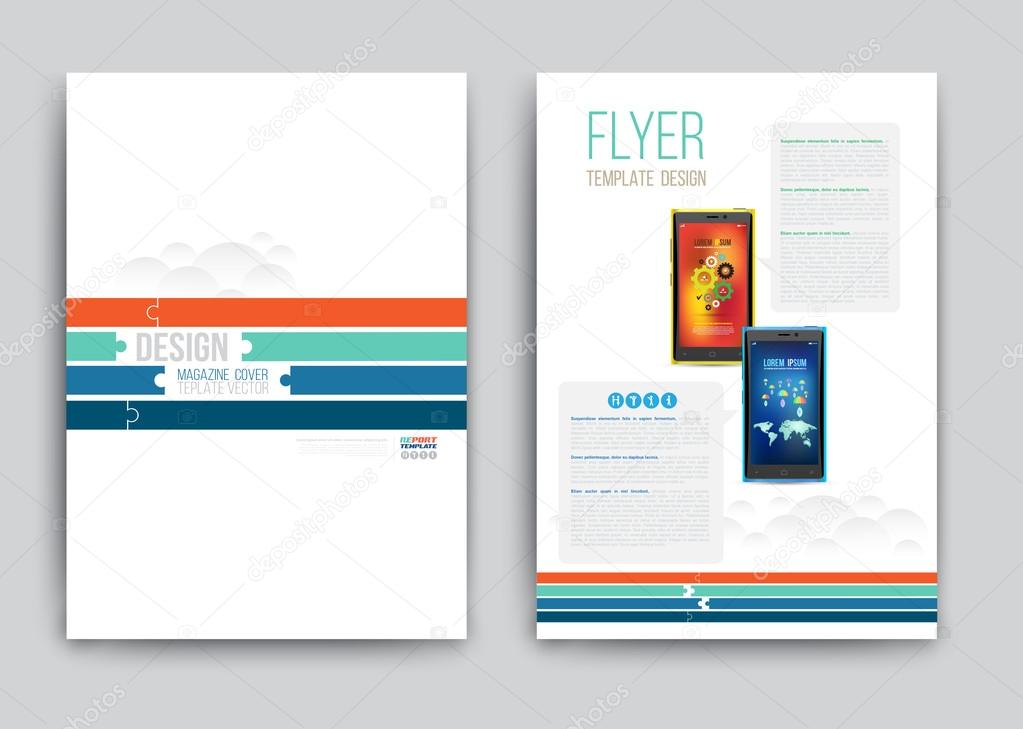 Brochure cover design templates. Abstract Flyer Modern Backgrounds.