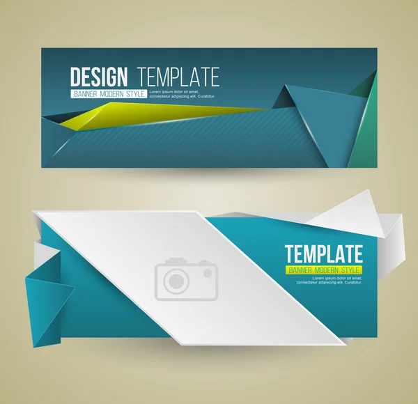 Set of modern design banners template. — Stock Vector