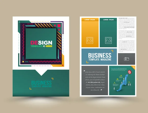 Ontwerpsjabloon Cover en brochure — Stockvector