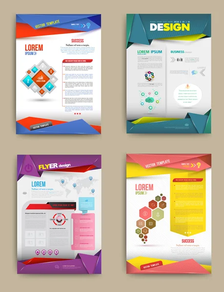 Ontwerpsjabloon Cover en brochure — Stockvector