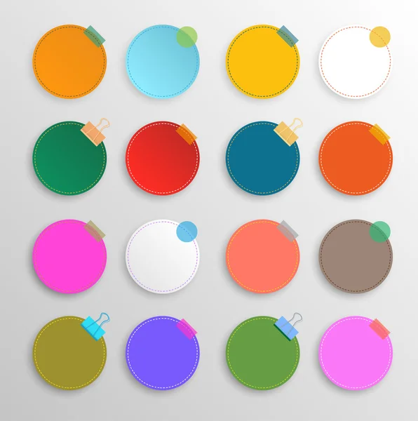 Cercle coloré ensemble fond de célébration . — Image vectorielle