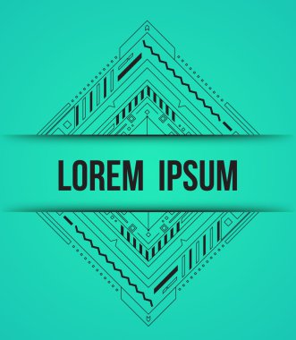 Vector abstract line banner