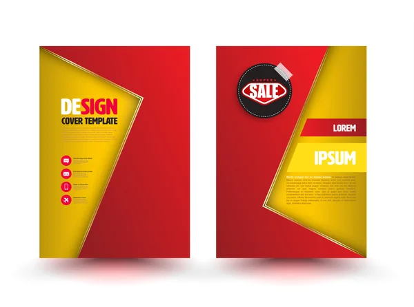 Abstract vector modern flyer brochure design templates. — Stock Vector