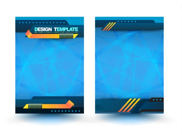 Abstract design vector template layout for magazine — Stock vektor