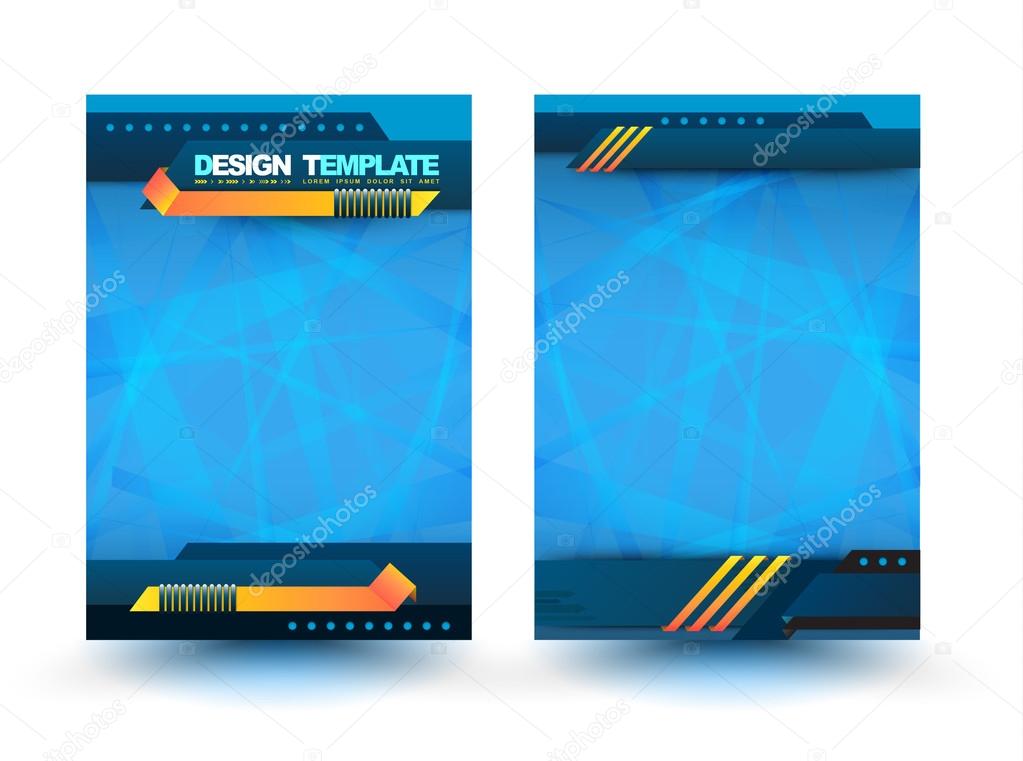 Abstract design vector template layout for magazine