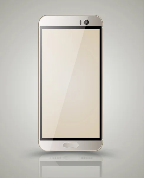 Mockup oro smartphone . — Vettoriale Stock