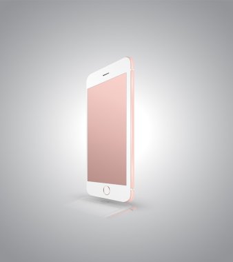 New realistic mobile phone smartphone iphon style mockup