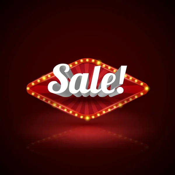 Retro sale signboard. Vector retro banners for sale.