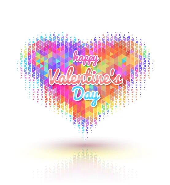 Joyeux Valentine's Day lettering Carte de souhaits — Image vectorielle