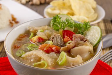 sop buntut, Indonesian oxtail soup clipart