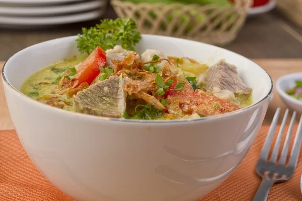 소 토 베타 위, 인도네시아 고기 수프 — 스톡 사진