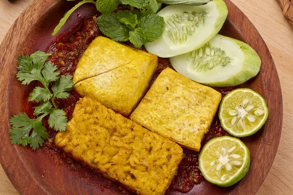Sojabohnen, Tofu und Tempeh — Stockfoto