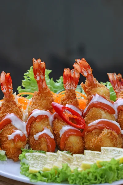 Fried prawn crispy — Stock Photo, Image