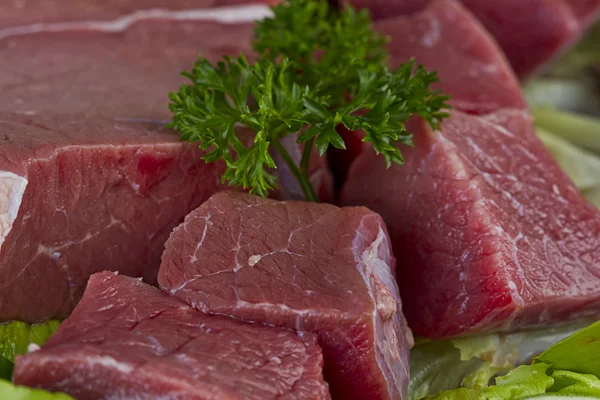Carne de bovino e ervas — Fotografia de Stock