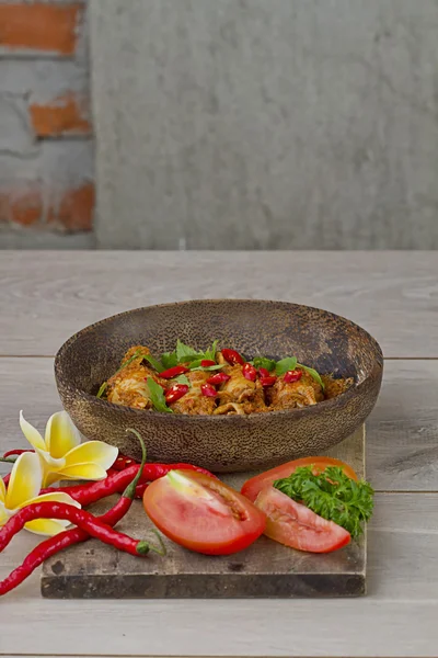 Pikantne curry kalmary — Zdjęcie stockowe
