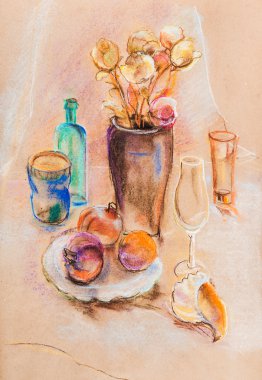 Deniz kase ile natürmort