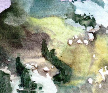 kayaların üzerinde ağaçlar