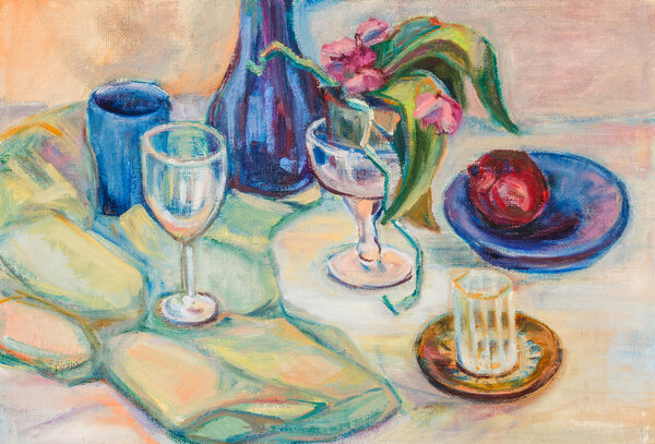 Still life with orange