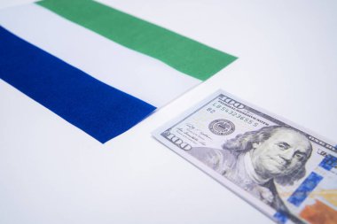 Sierra Leone Bayrağı ve ABD Doları Finans