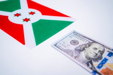 ABD Doları Mali Konseptiyle Burundi Bayrağı