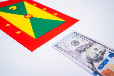 ABD Doları Mali Konseptiyle Grenada Bayrağı
