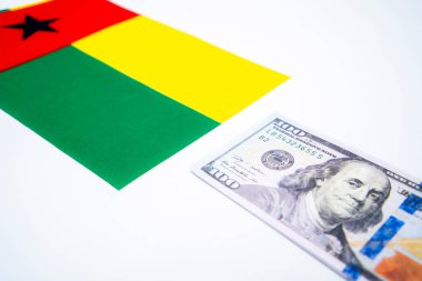 ABD Doları Mali Konseptli Gine-Bissau Bayrağı