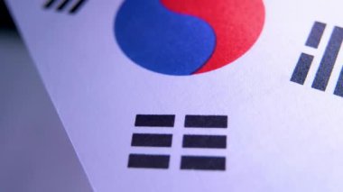 Güney Kore Bayrak Kumaşı Dokusunu Kapat