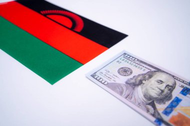 ABD Doları Banknotlu Malawi Bayrağı