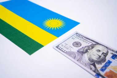 ABD Doları Banknotlu Ruanda Bayrağı